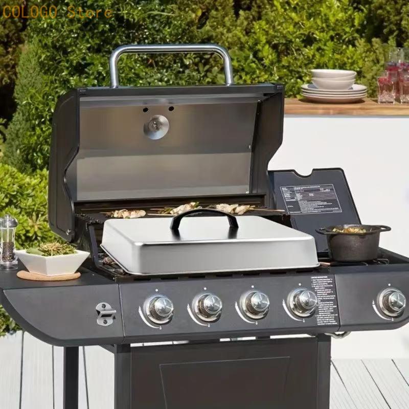 Camping Cooking Flat Top - غطاء طعام مربع للطهي المسطح واستخدام