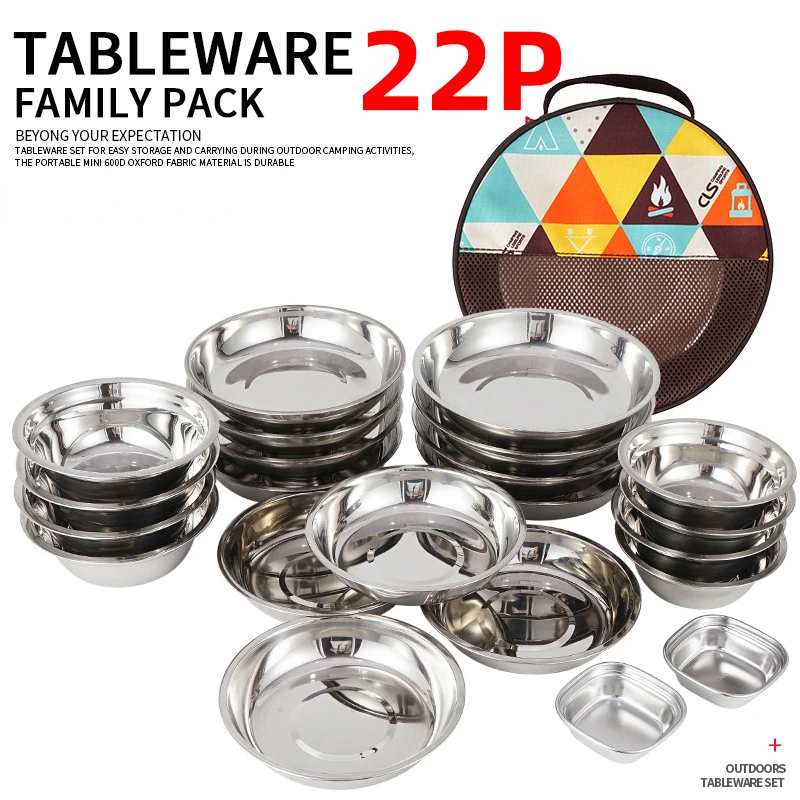 Camping Cooking Dining Set - طقم أطباق طعام للتخييم مكون من