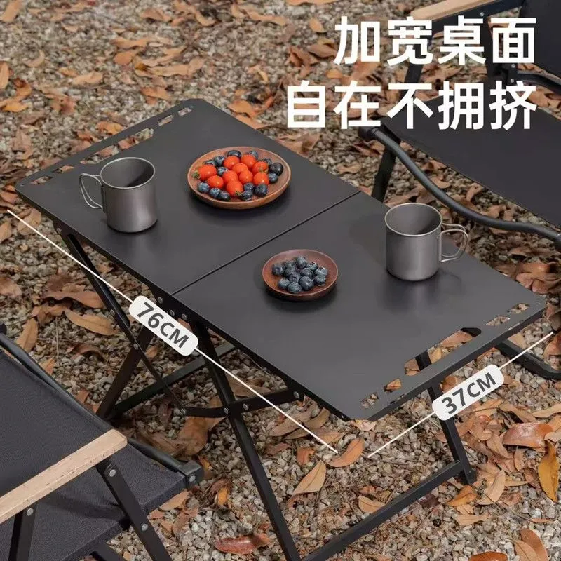 Camping Cooking Table - طاولة تخييم قابلة للطي محمولة من