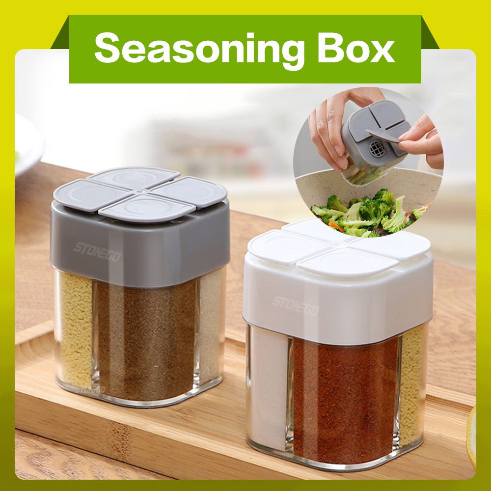 Camping Cooking Container - موزع بلاستيكي 4 في 1 لحفظ