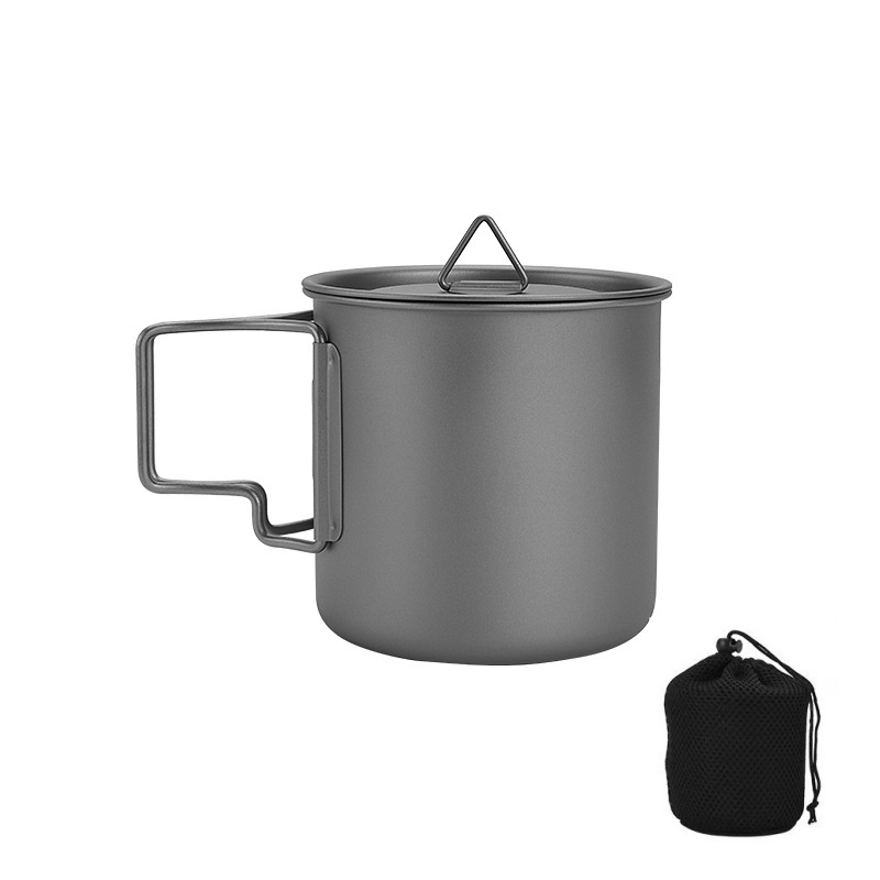 كوب تخييم من التيتانيوم بمقبض  - مراجعة Camping Cooking Organizer وسعره