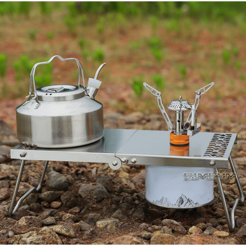 طاولة موقد تخييم قابلة للطي مص - مراجعة Camping Cooking Table وسعره