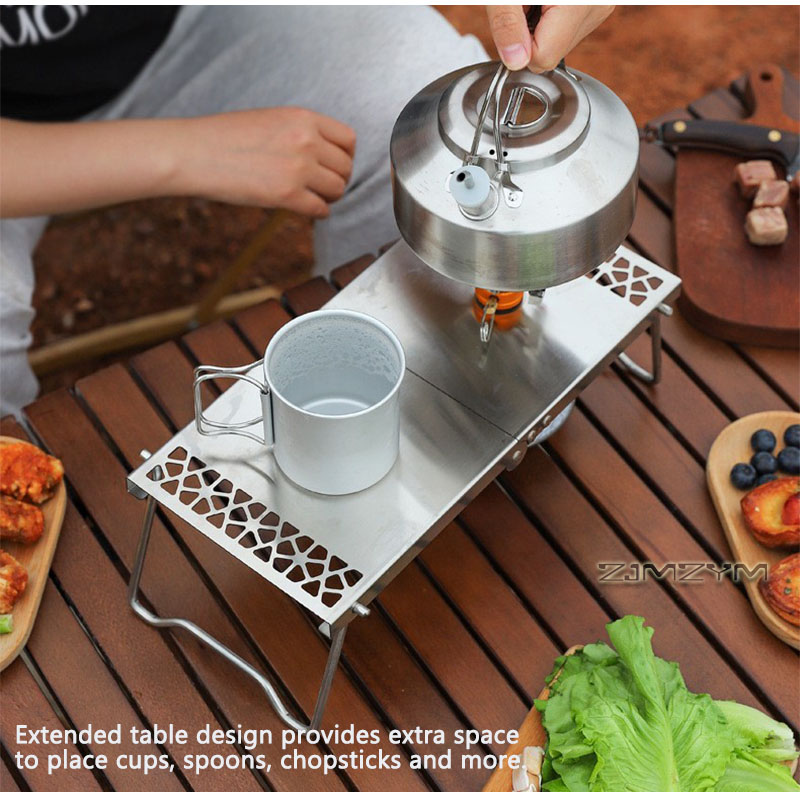طاولة موقد تخييم قابلة للطي مص - مراجعة Camping Cooking Table وسعره