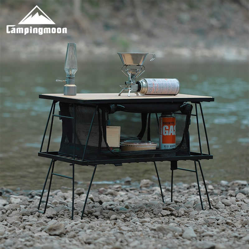 CAMPINGMOON T230: رف تخزين متع - مراجعة Camping Cooking Table وسعره