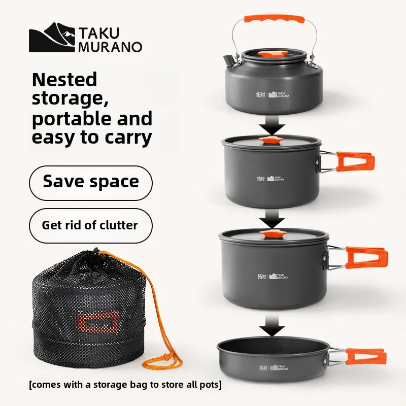 عالية الجودة في الهواء الطلق م - مراجعة Quality Camping Cooking Set وسعره