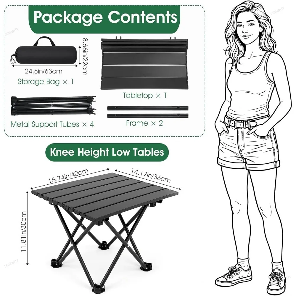 1/2 قطعة، طاولة جانبية قابلة ل - مراجعة Camping Cooking Table وسعره