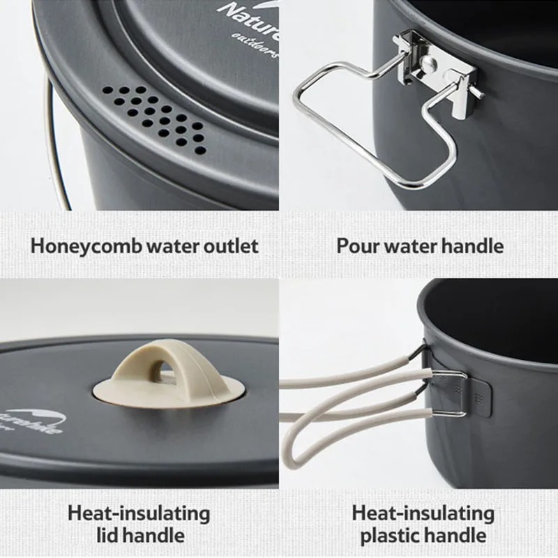Naturehike 2025 جديد في الهواء - مراجعة Quality Camping Cooking Set وسعره