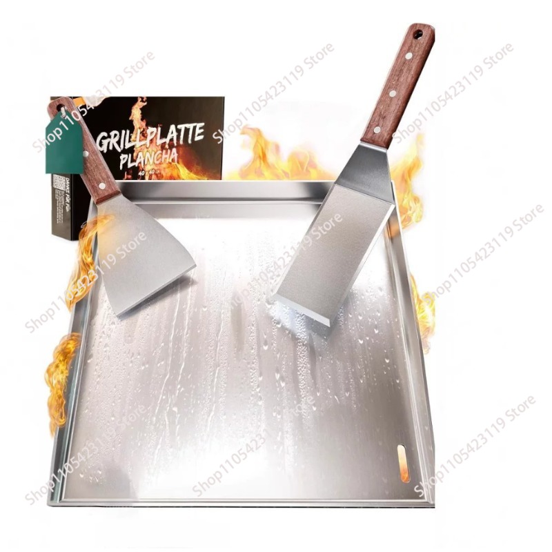 لوح شواء مسطح من الستانلس ستيل - مراجعة Camping Cooking Flat Top وسعره