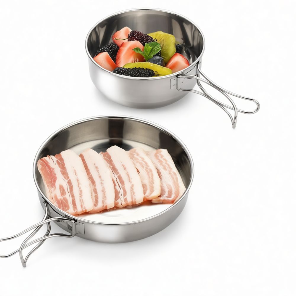 طقم أدوات مائدة للتخييم في اله - مراجعة Camping Cooking Dining Set وسعره